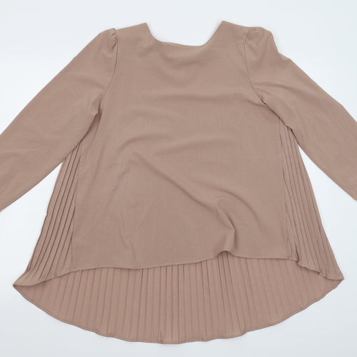 Zanzea Womens Beige   Camisole T-Shirt Size 12