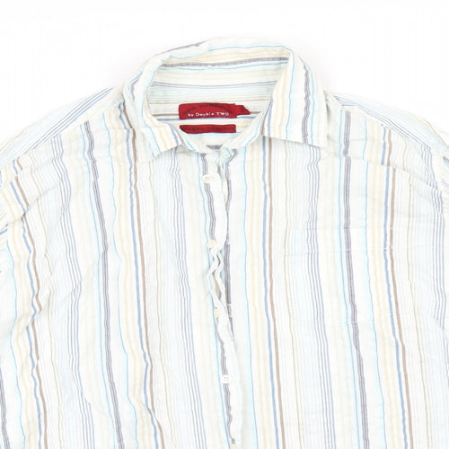 Bar Harbour Mens Multicoloured Striped   Button-Up Size L