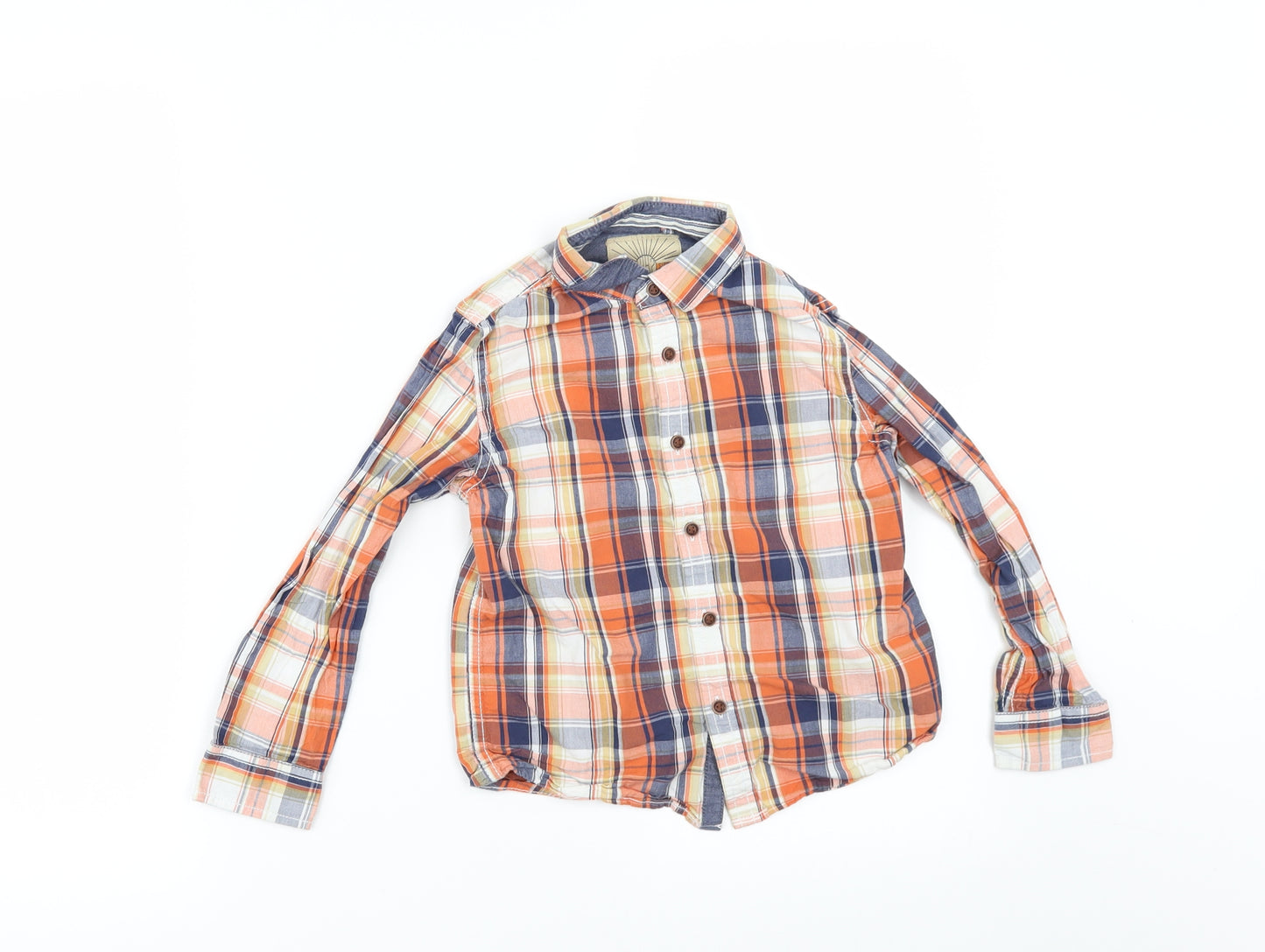 NEXT Boys Multicoloured Check  Basic Button-Up Size 5 Years