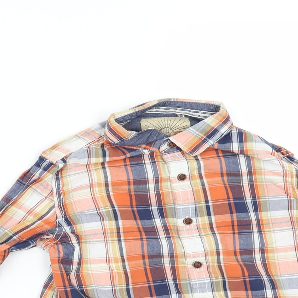 NEXT Boys Multicoloured Check  Basic Button-Up Size 5 Years