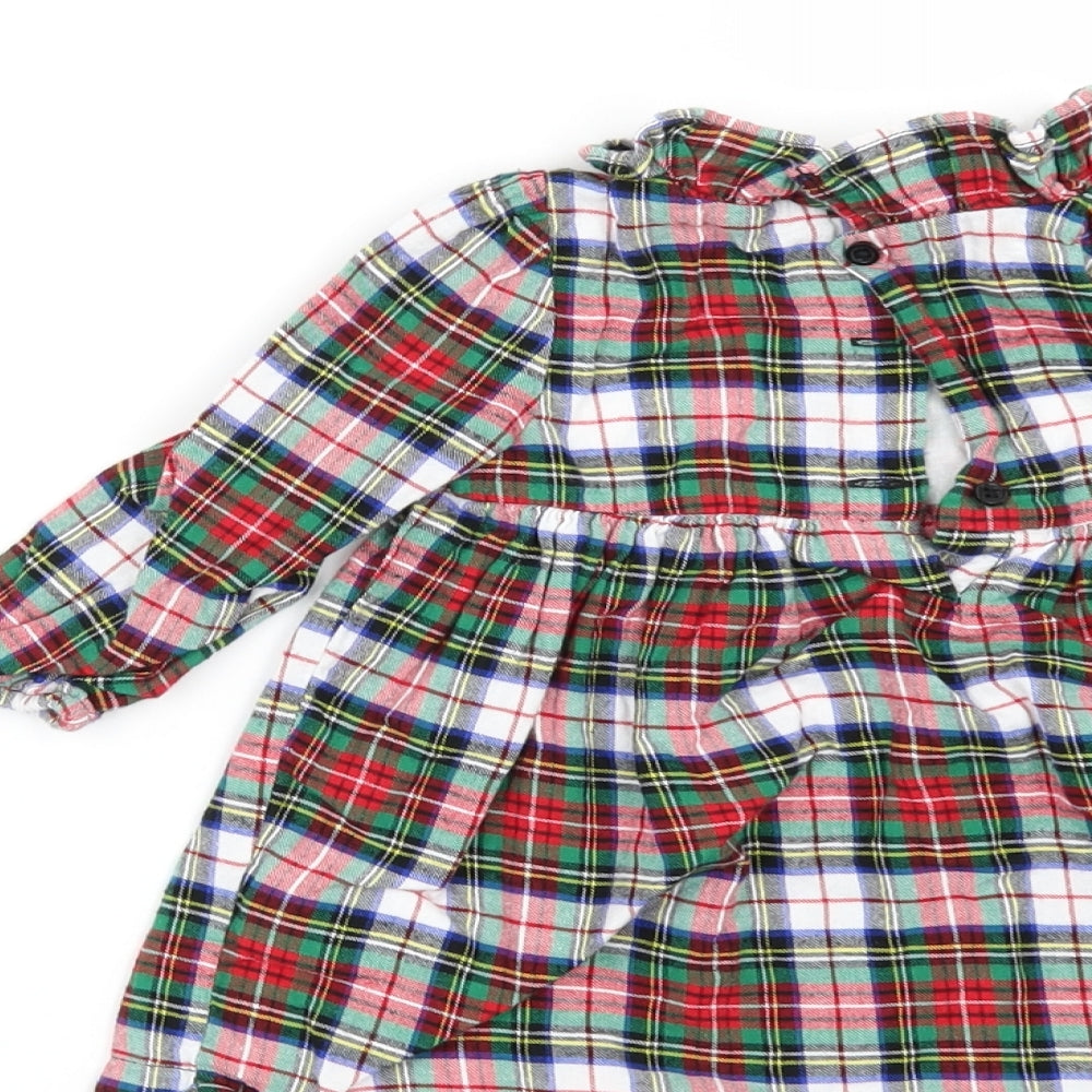 Gap Girls Multicoloured Check  A-Line  Size 12-18 Months