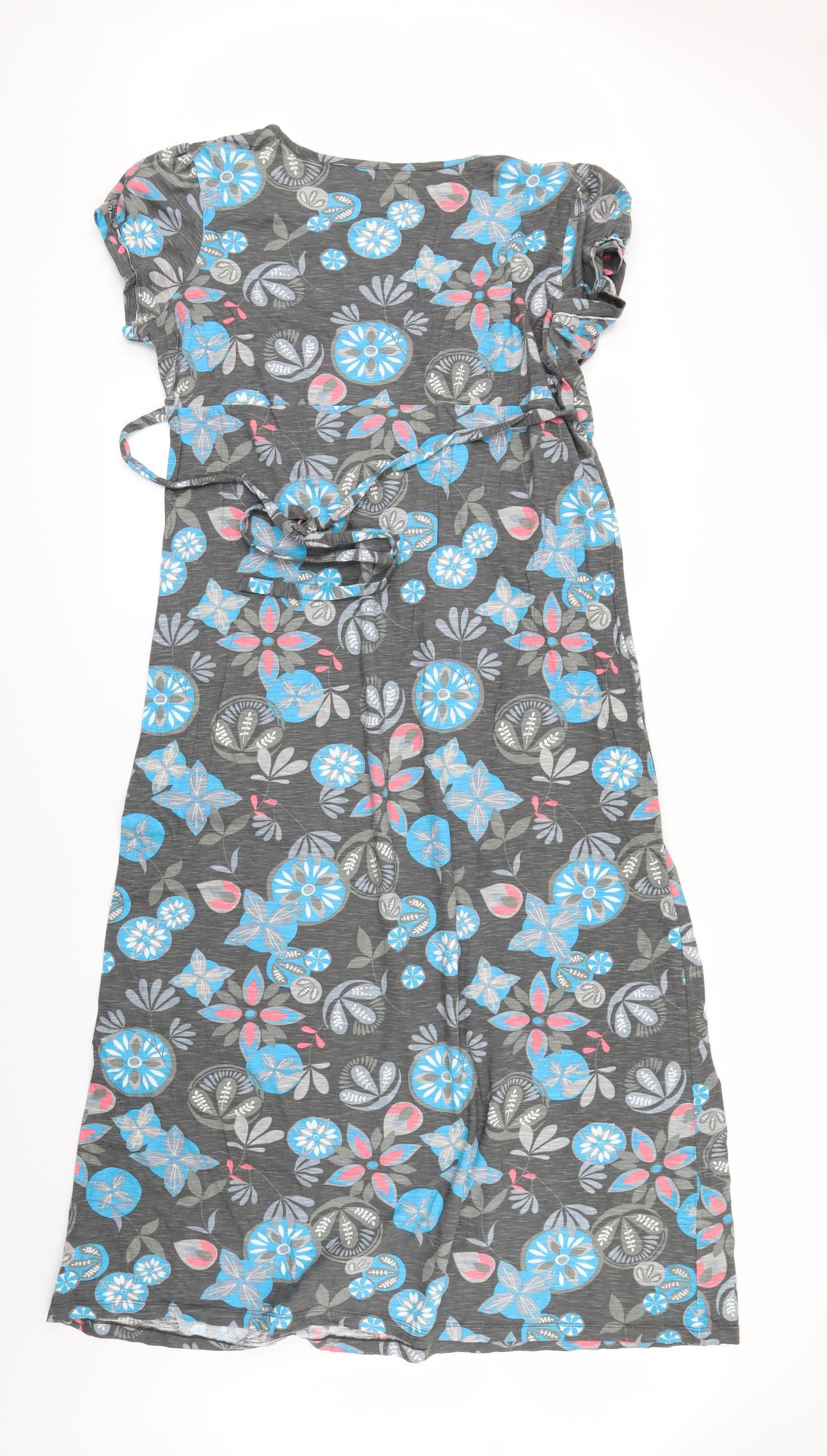 Debenhams Womens Grey Fair Isle  A-Line  Size 16