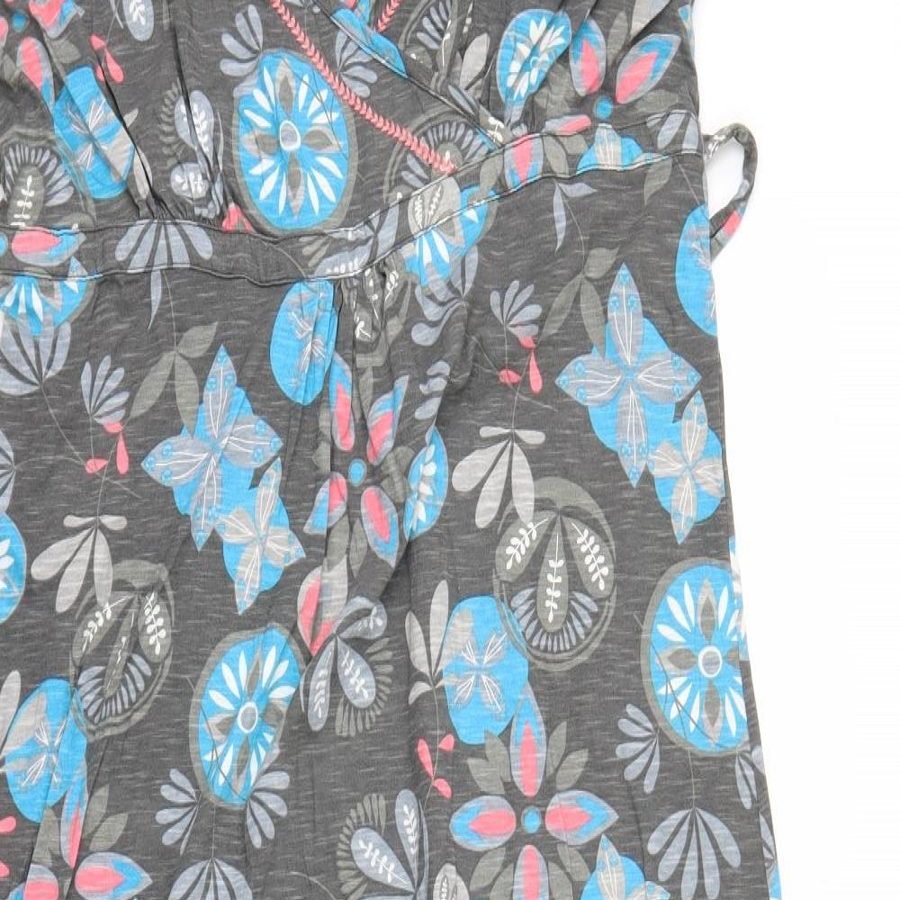 Debenhams Womens Grey Fair Isle  A-Line  Size 16