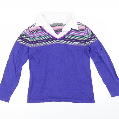 Jessica Graaf Womens Purple   Pullover Jumper Size M
