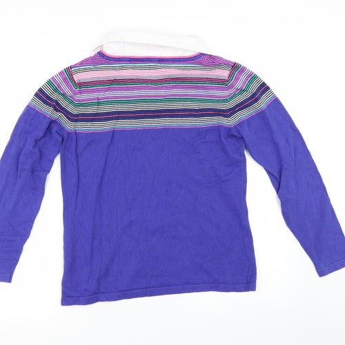 Jessica Graaf Womens Purple   Pullover Jumper Size M