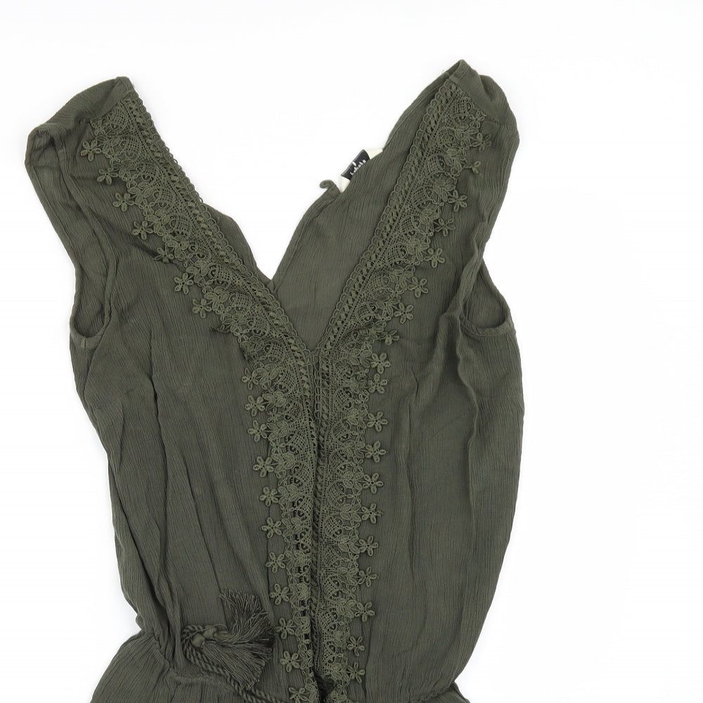 Papaya Womens Green   Playsuit One-Piece Size 8