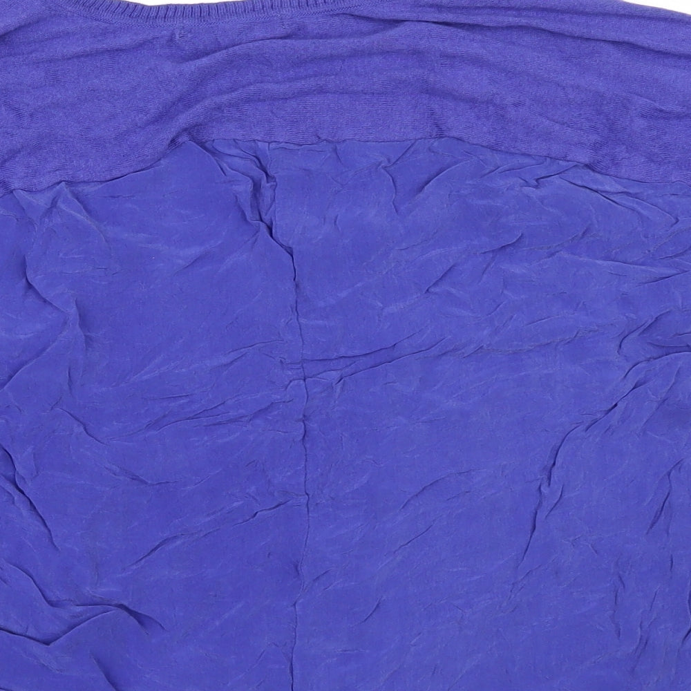 Marks and Spencer Womens Purple   Pullover Jumper Size S  - Gathered Sides