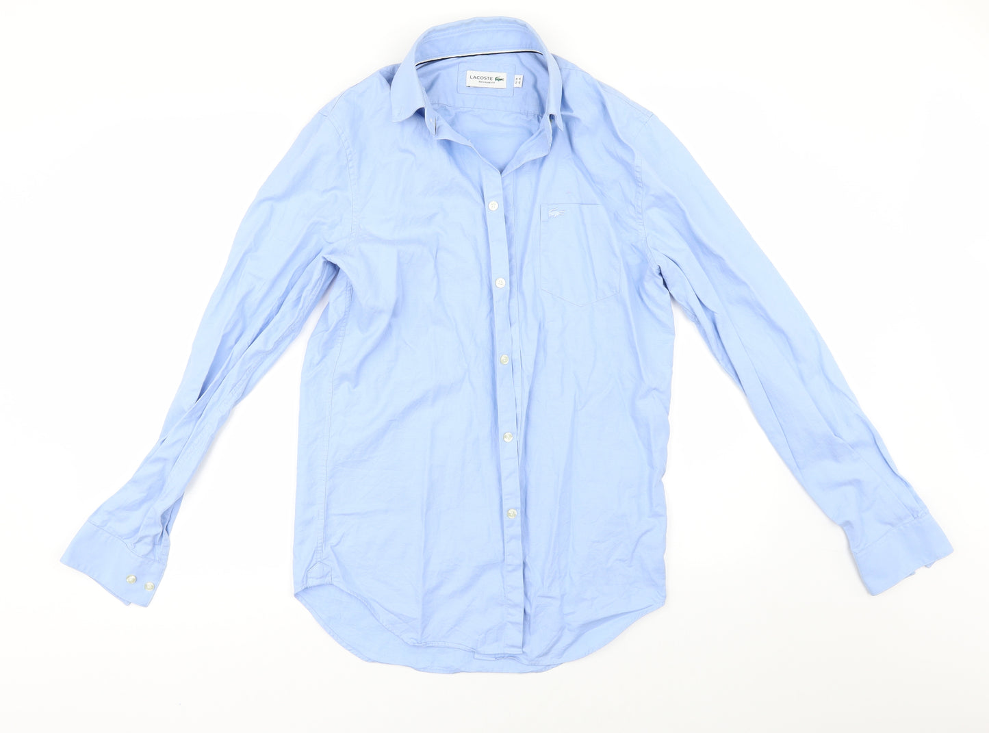 Lacoste Mens Blue    Button-Up Size 38