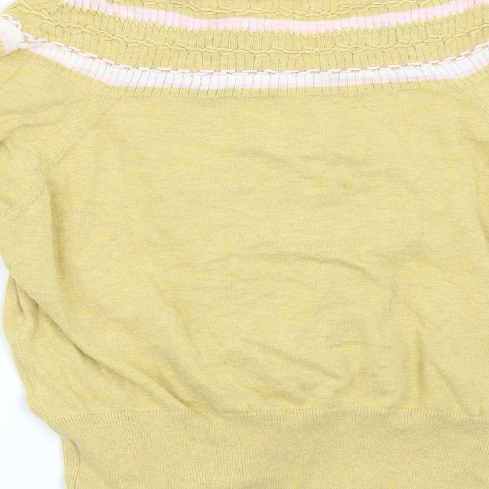 NEXT Womens Yellow   Cardigan Jumper Size 16