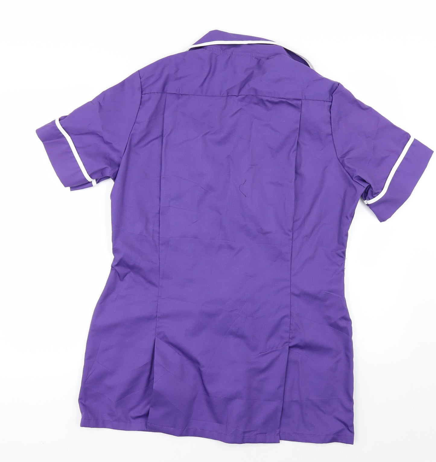 Alexander Del Rossa Womens Purple   Tunic Blouse Size L  - Workwear
