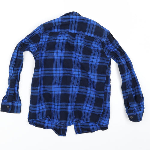 Primark Boys Blue Check   Button-Up Size 6-7 Years