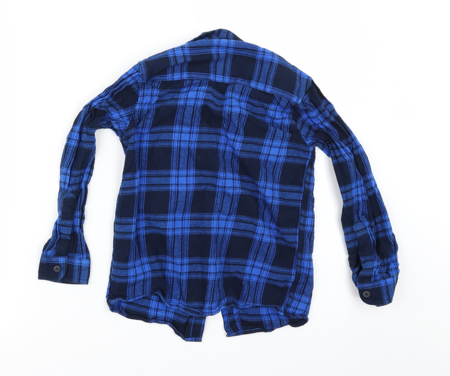 Primark Boys Blue Check   Button-Up Size 6-7 Years