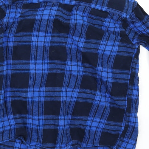 Primark Boys Blue Check   Button-Up Size 6-7 Years