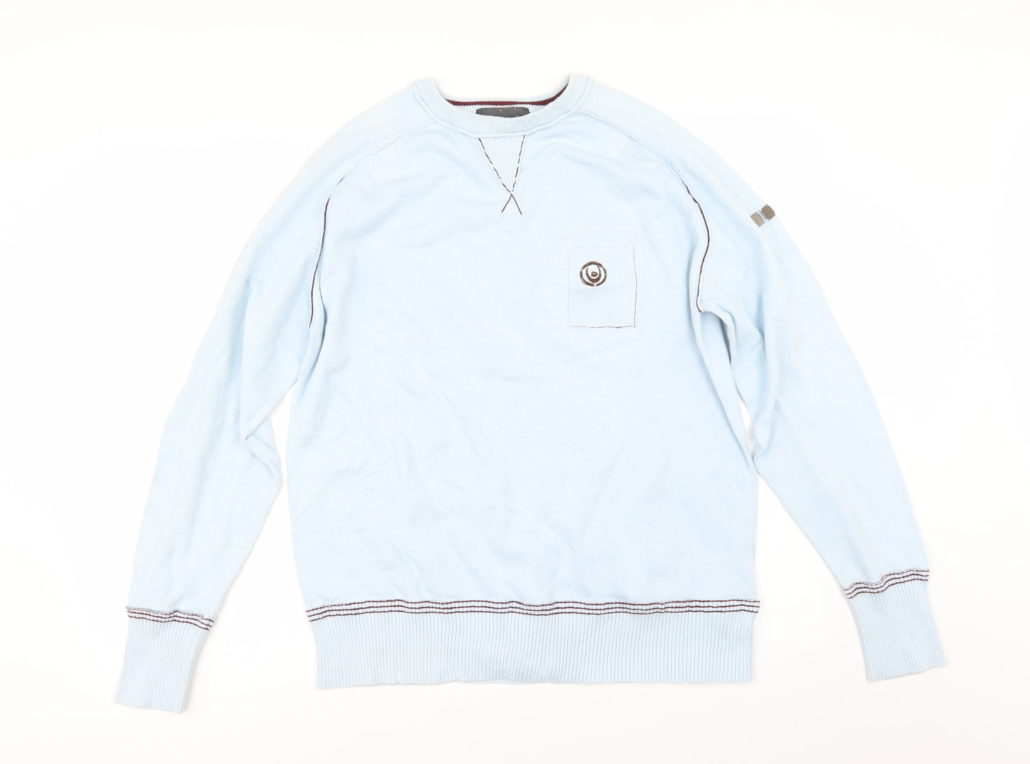 Duck and Cover Mens Blue   Pullover Jumper Size L