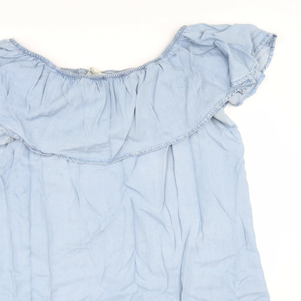 Peacocks Womens Blue   A-Line  Size 18