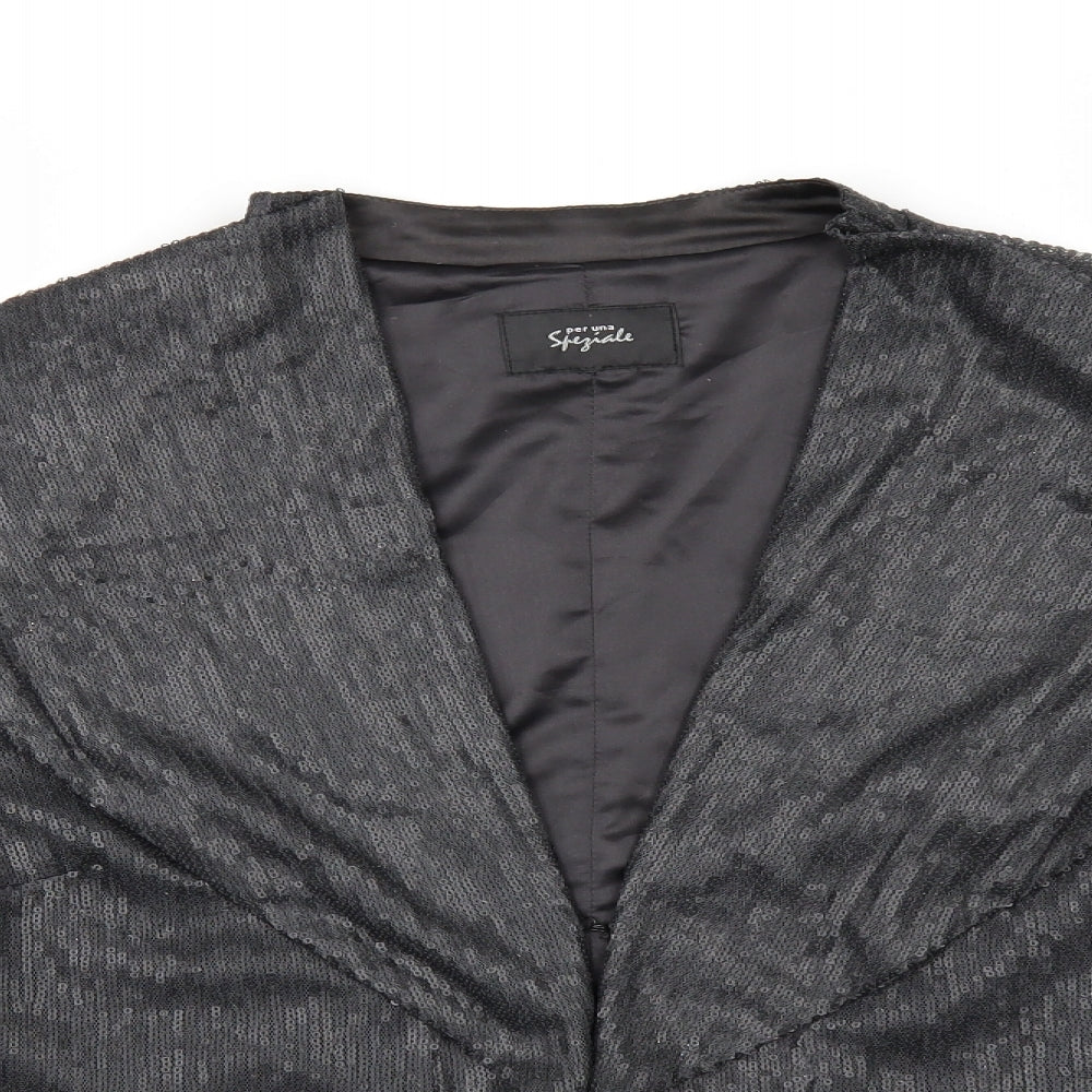 Per Una Womens Black   Jacket  Size 14