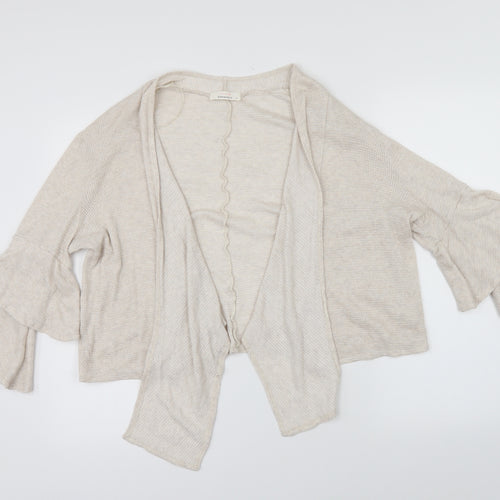 Urban Womens Beige   Cardigan Jumper Size M  - flared sleeves