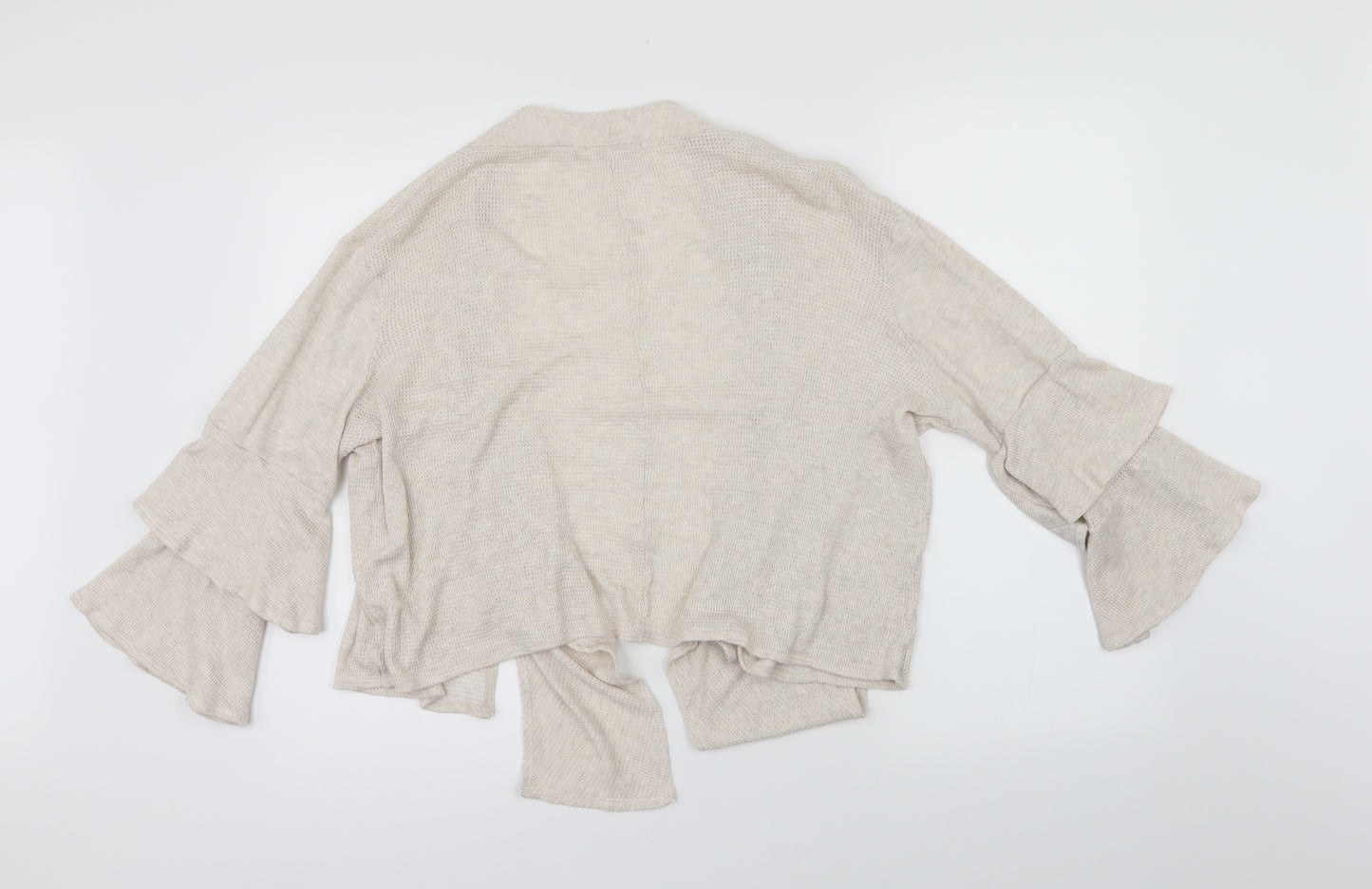 Urban Womens Beige   Cardigan Jumper Size M  - flared sleeves