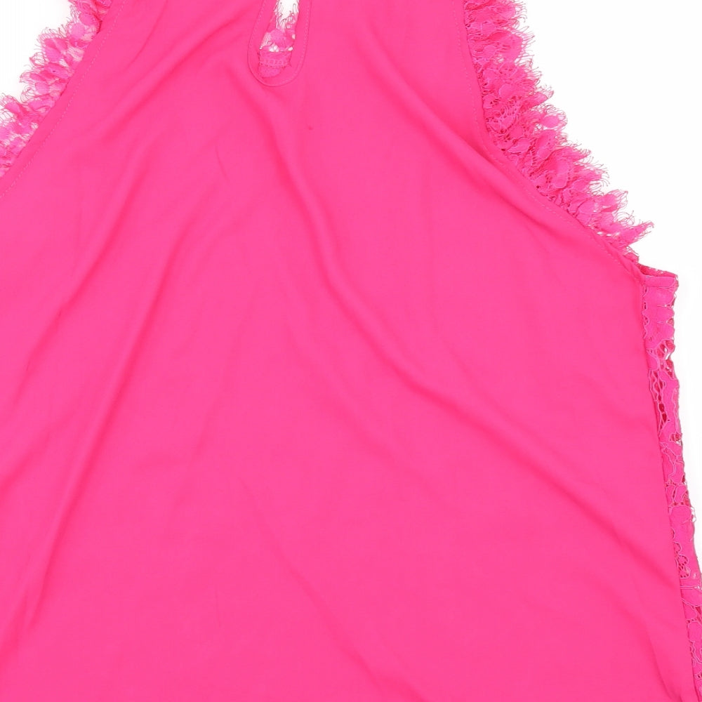 SheIn Womens Pink   Camisole Blouse Size XL  - lace