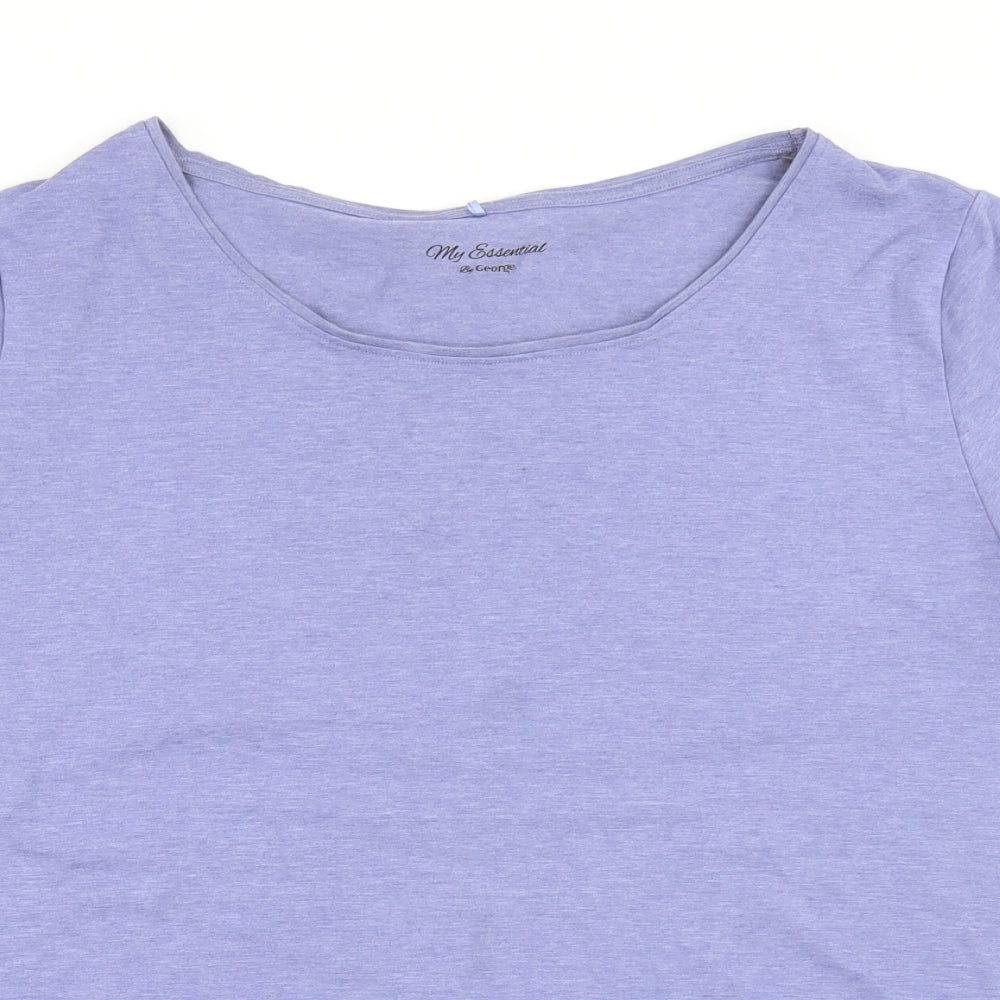 George Womens Purple   Basic T-Shirt Size 24