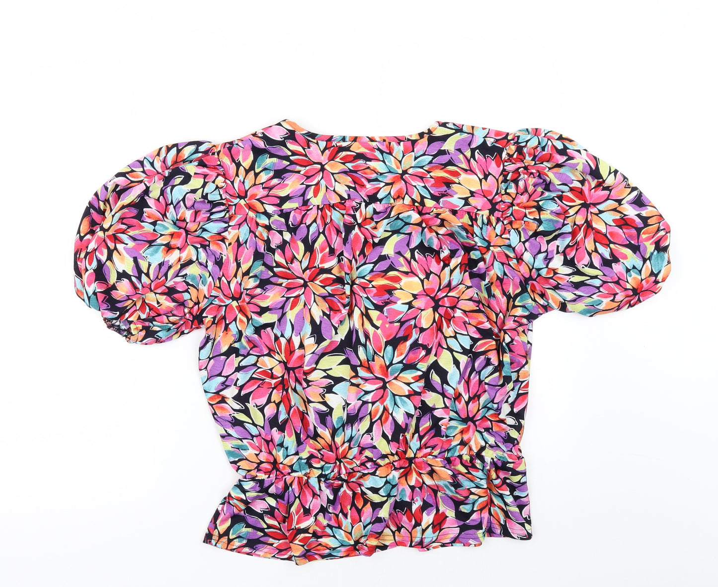 George Womens Multicoloured Floral  Tunic Blouse Size 12