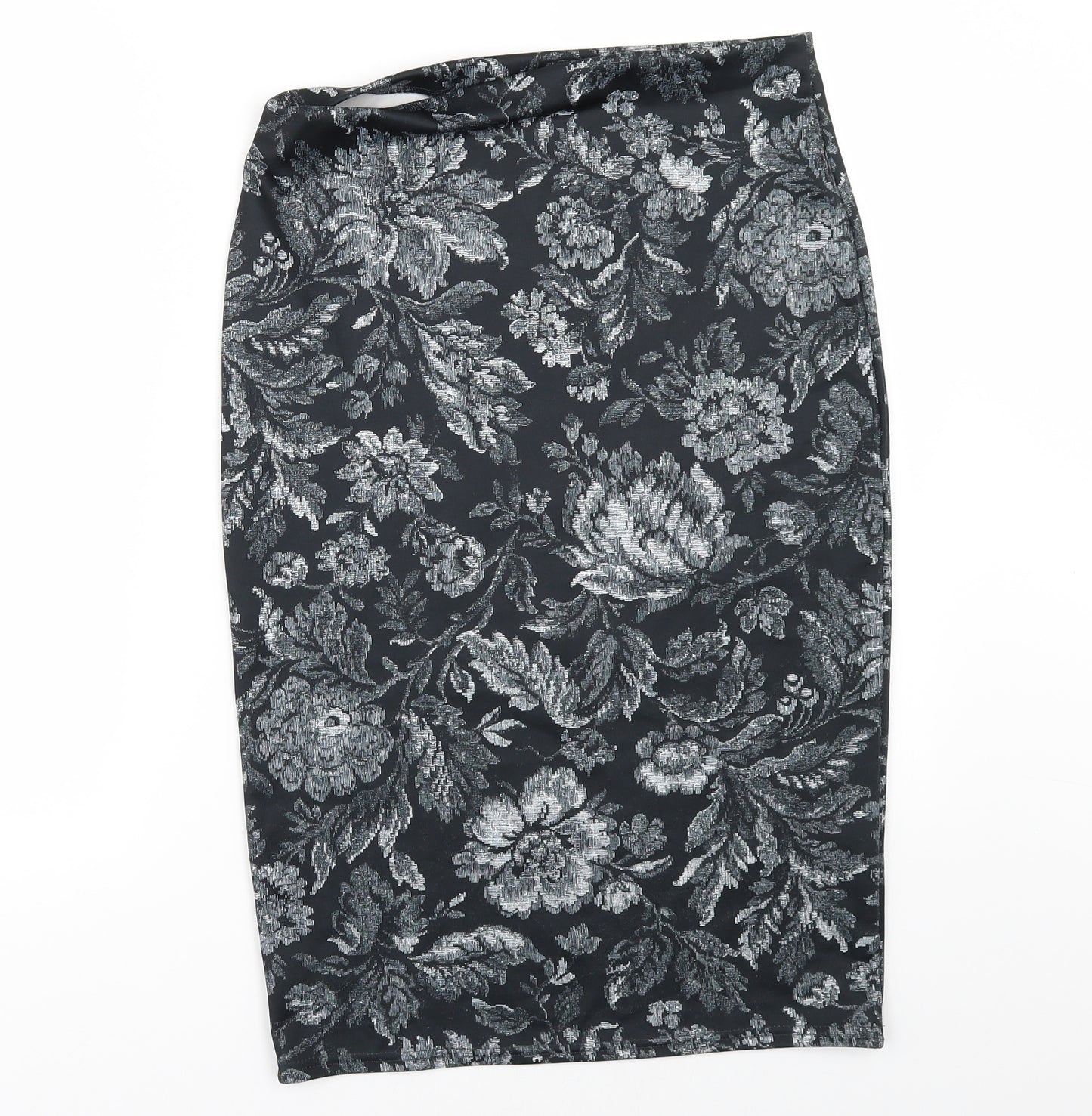 Topshop Womens Grey Floral  Straight & Pencil Set Size 12