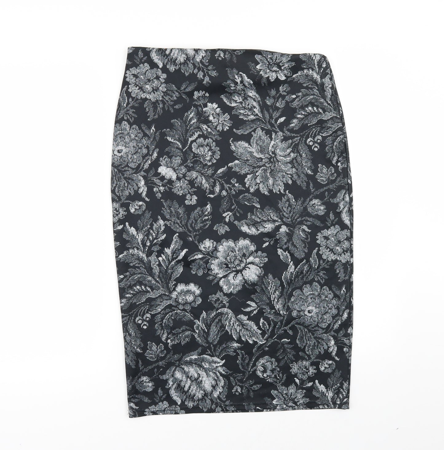 Topshop Womens Grey Floral  Straight & Pencil Set Size 12