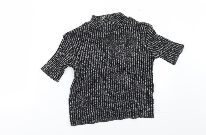 embrace Girls Black Pullover Jumper Size 11-12 Years