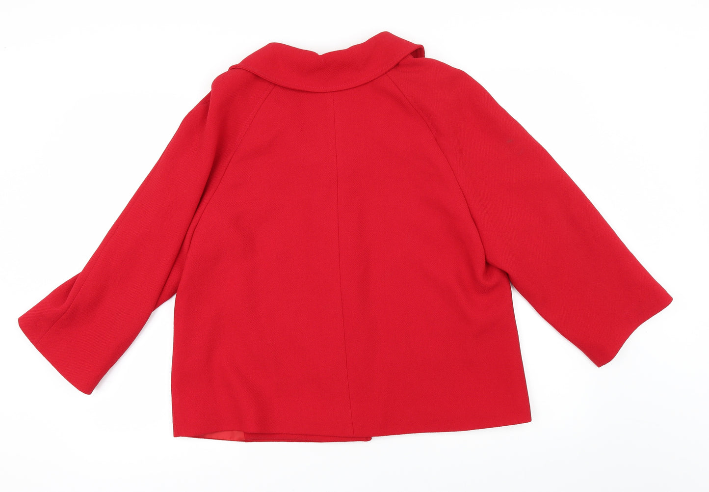 Gold Womens Red   Pea Coat Coat Size 16