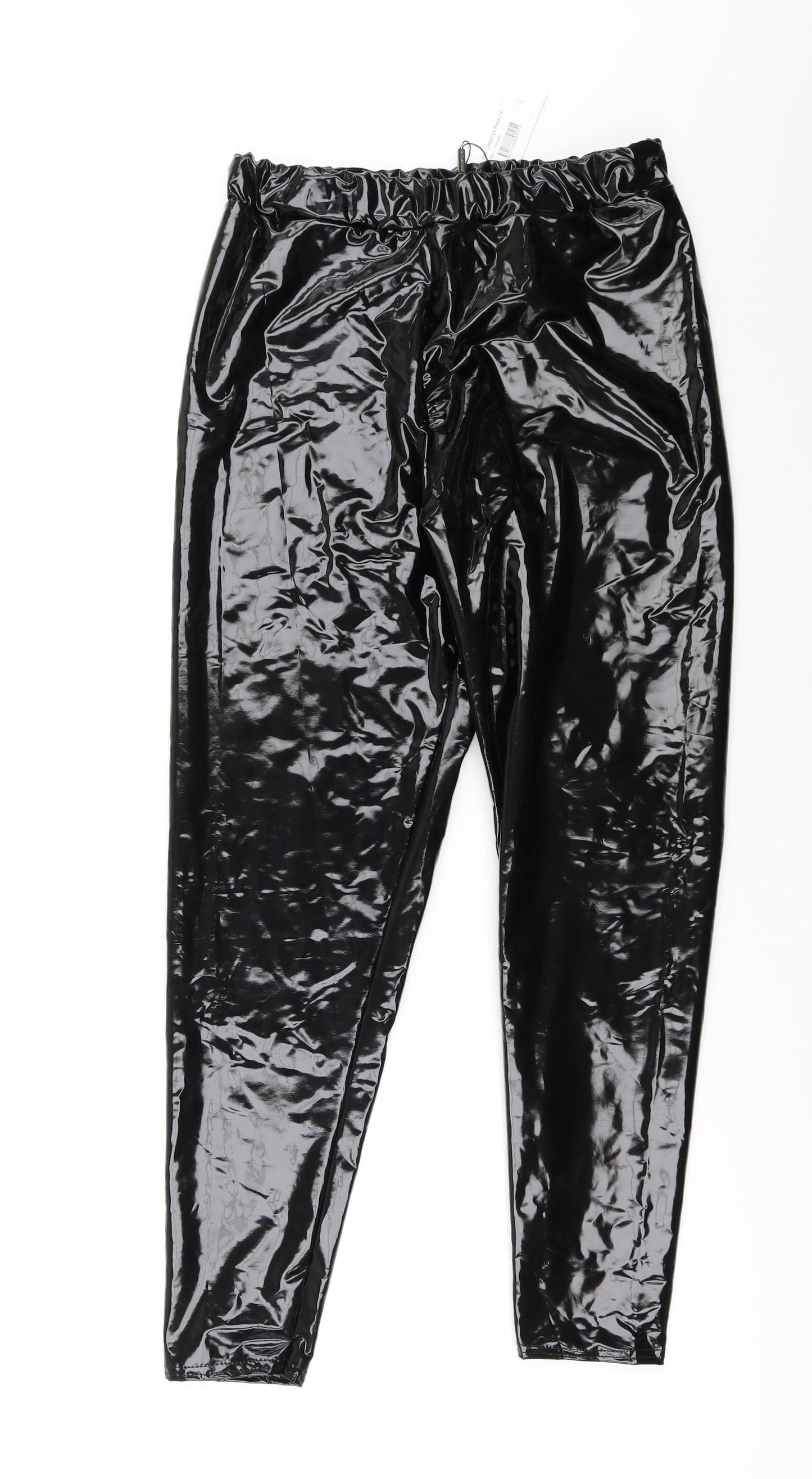 I SAW IT FIRST Womens Black   Carrot Leggings  L29 in - VINYL