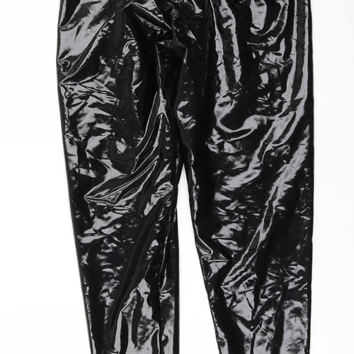I SAW IT FIRST Womens Black   Carrot Leggings  L29 in - VINYL