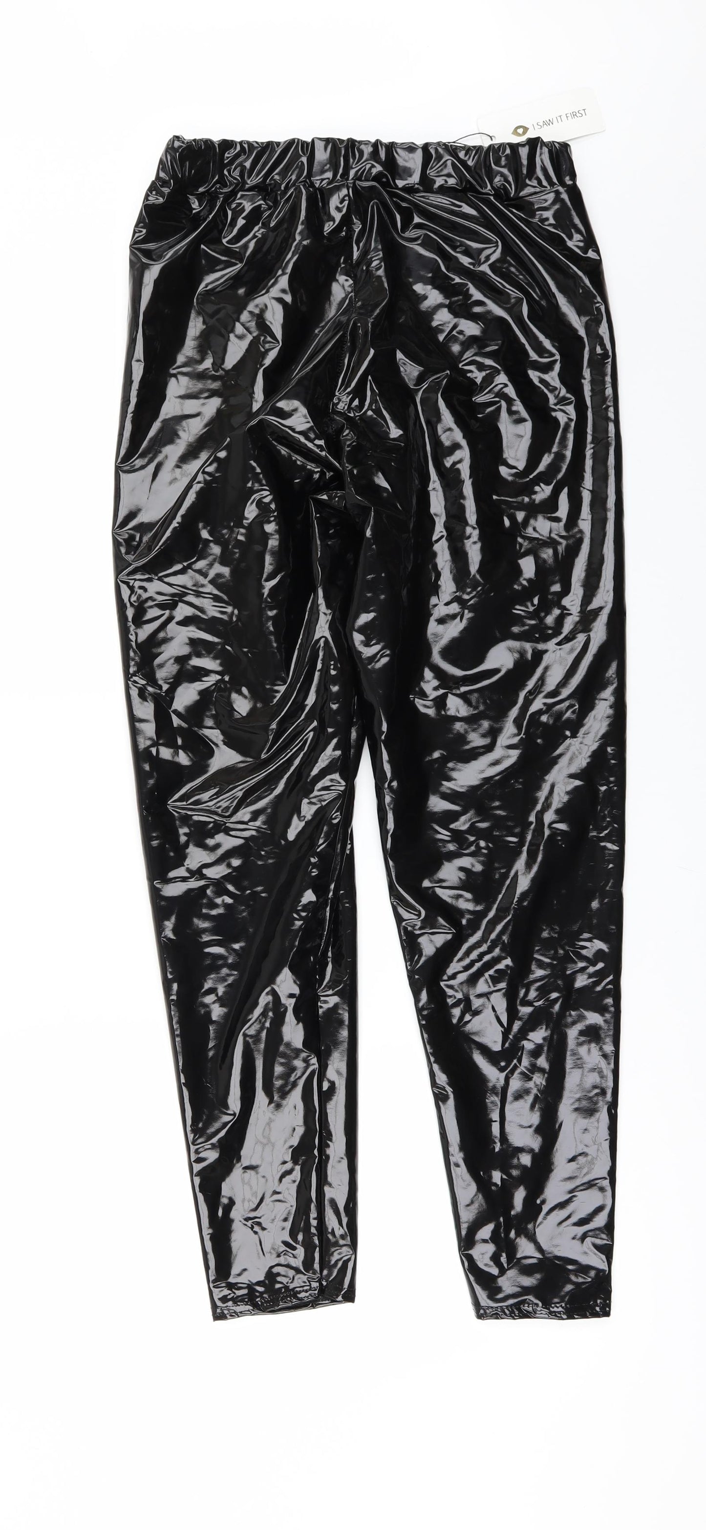 I SAW IT FIRST Womens Black   Carrot Leggings  L29 in - VINYL