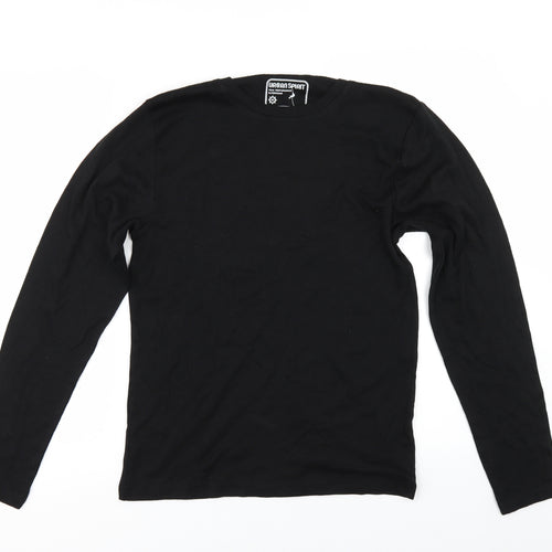 Urban Sprirt Womens Black   Basic T-Shirt Size M