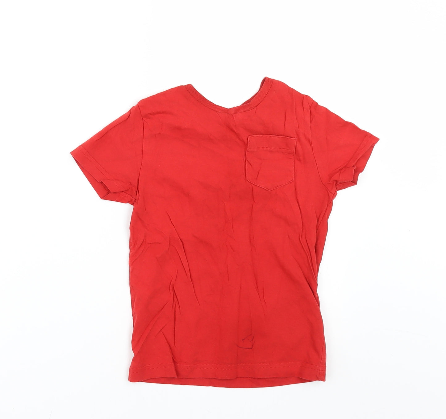 Marks and Spencer Boys Red   Basic T-Shirt Size 4-5 Years