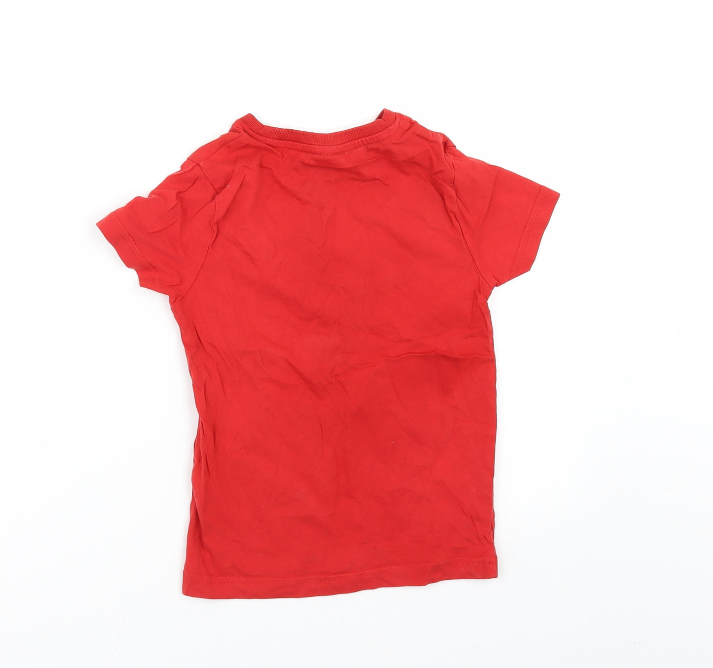 Marks and Spencer Boys Red   Basic T-Shirt Size 4-5 Years