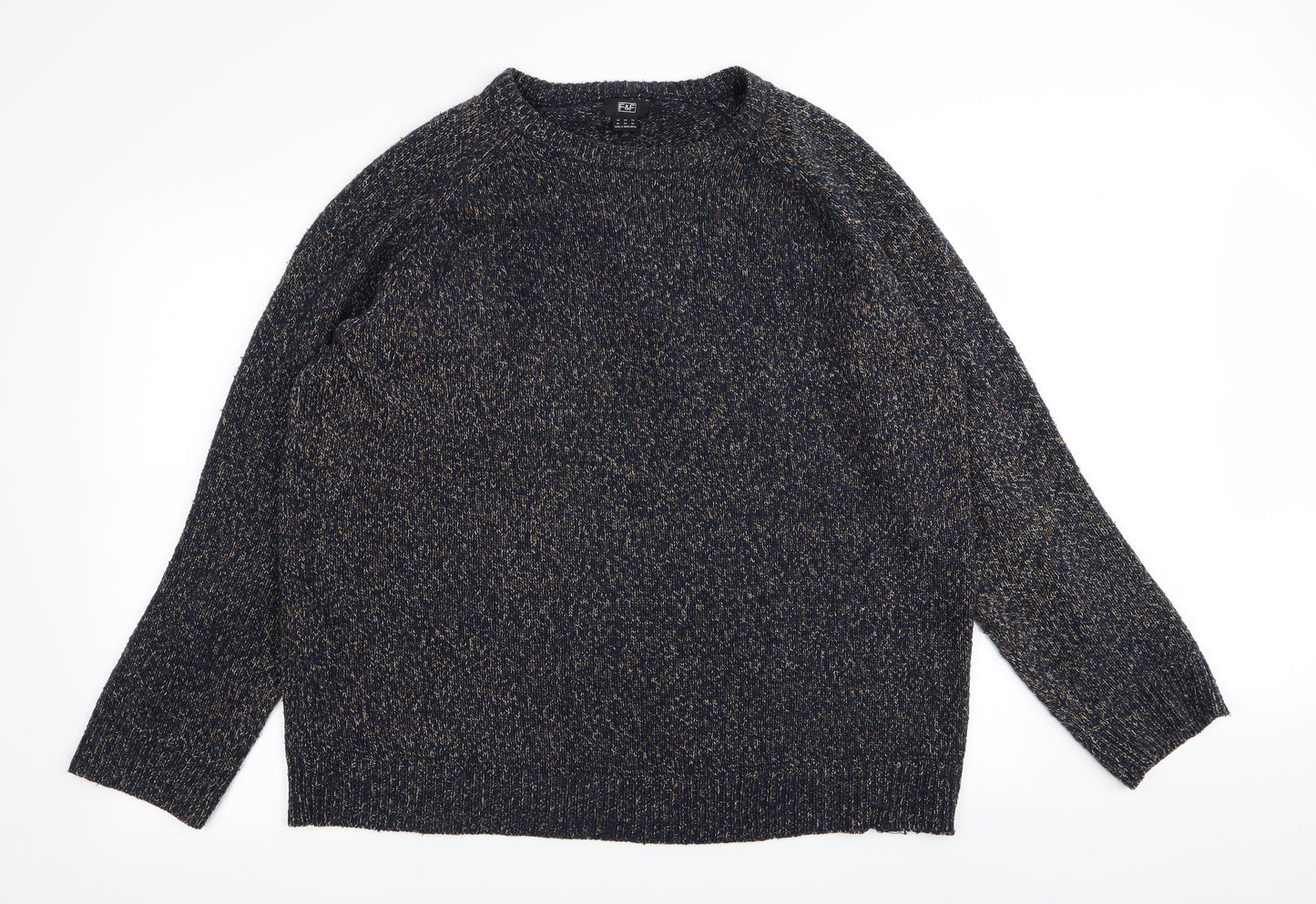 F&F Mens Blue   Pullover Jumper Size XL