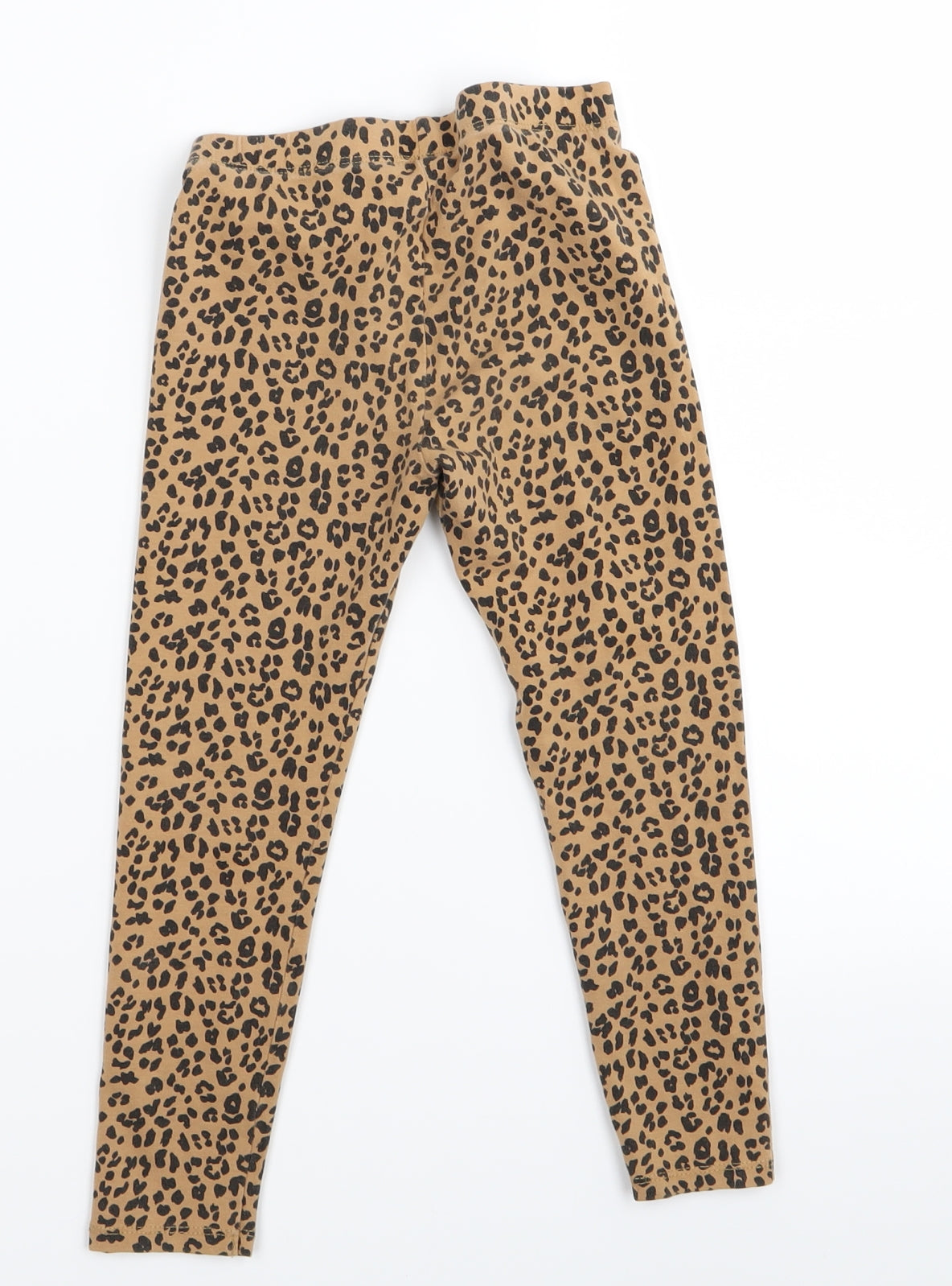 Asda George Girls Brown Animal Print  Jegging Trousers Size 5-6 Years - LEGGINGS