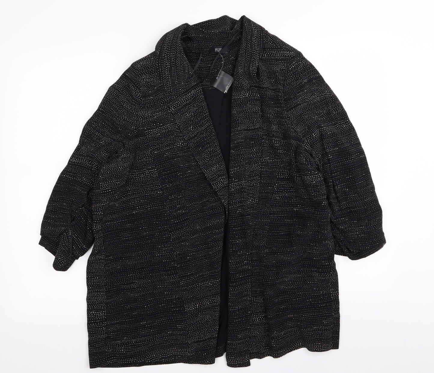 F&F Womens Black Polka Dot  Jacket Blazer Size 20