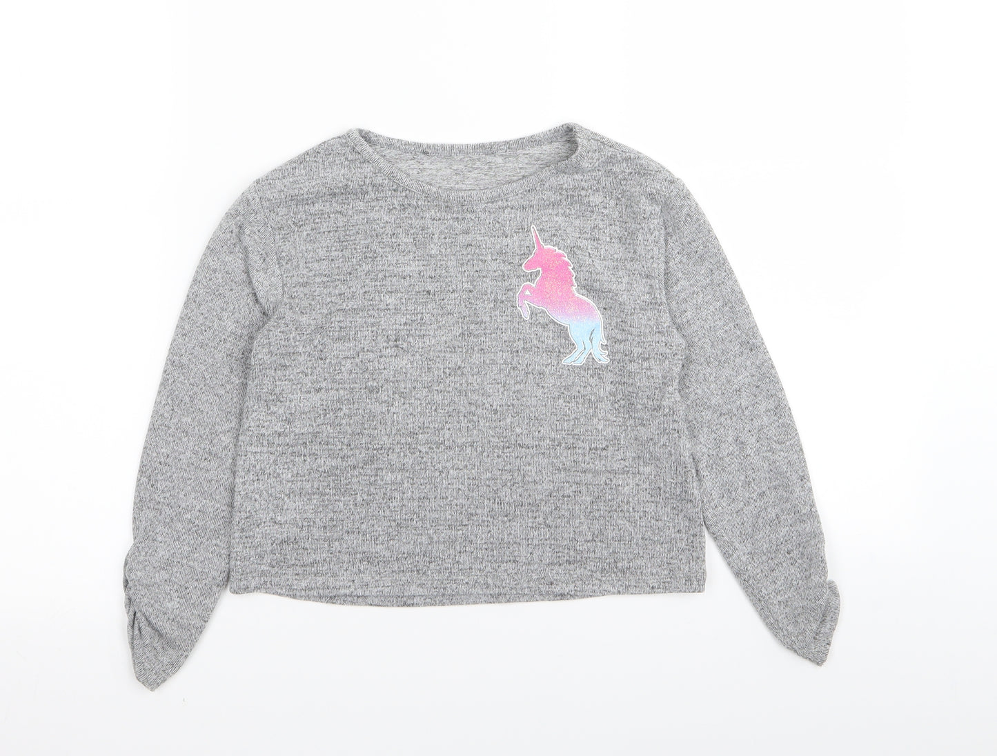 by very Girls Grey   Basic T-Shirt Size 6 Years