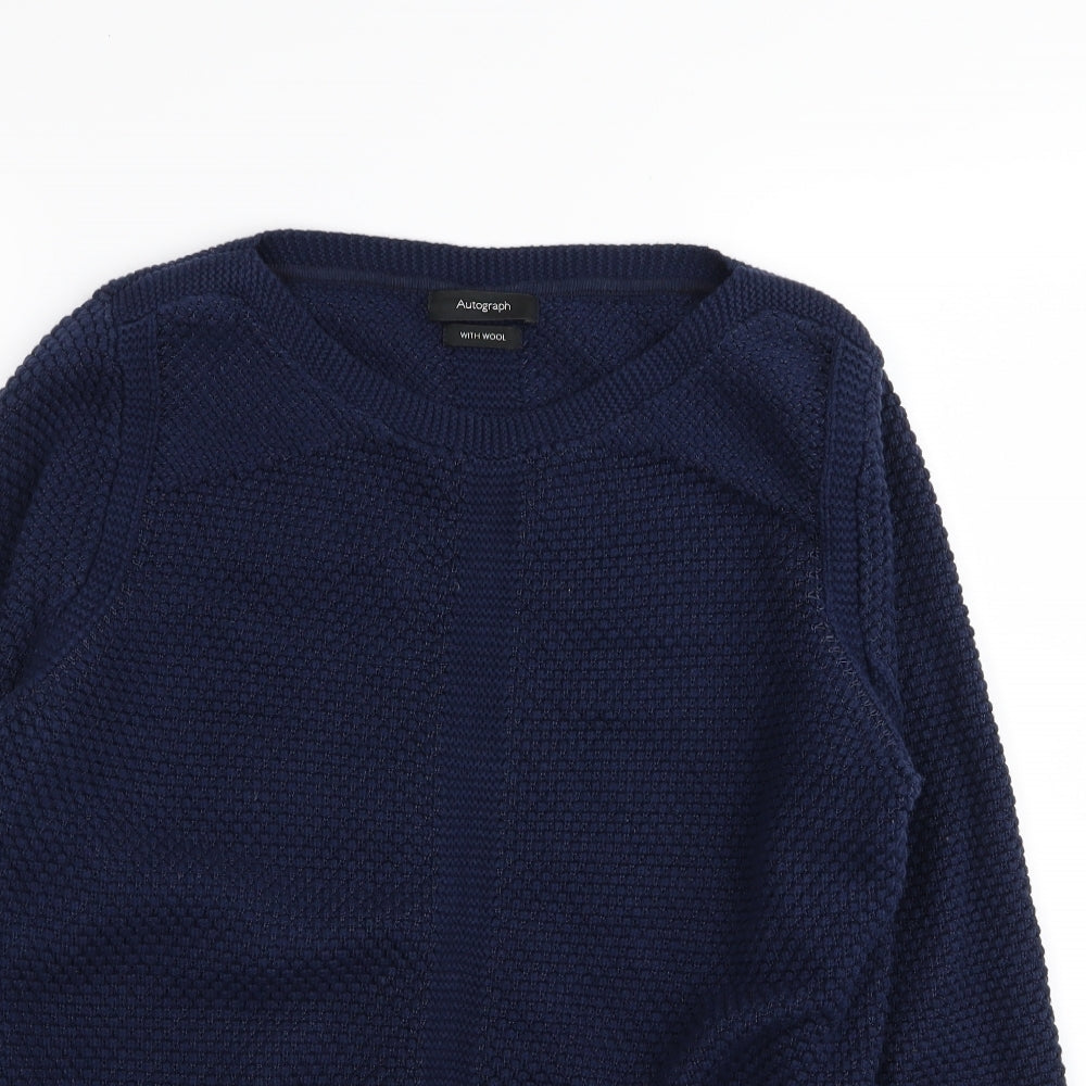 Autograph Womens Blue   Pullover Jumper Size 14