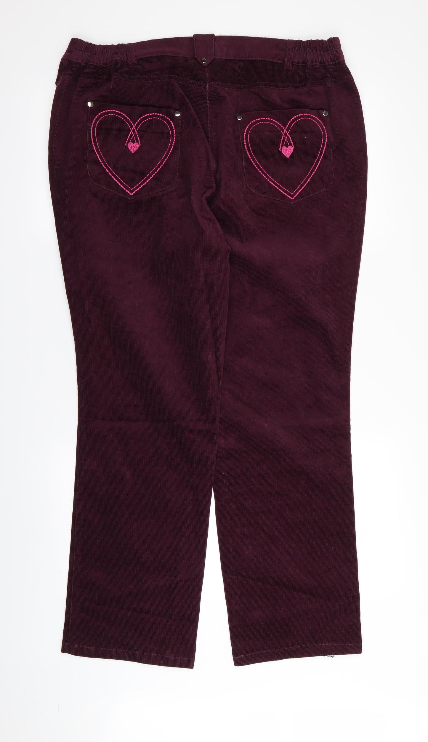 top to toe Womens Purple   Straight Jeans Size 18 L29 in