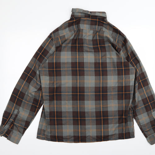 compulsive Mens Multicoloured Check   Button-Up Size L