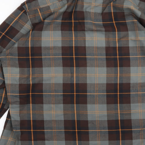 compulsive Mens Multicoloured Check   Button-Up Size L