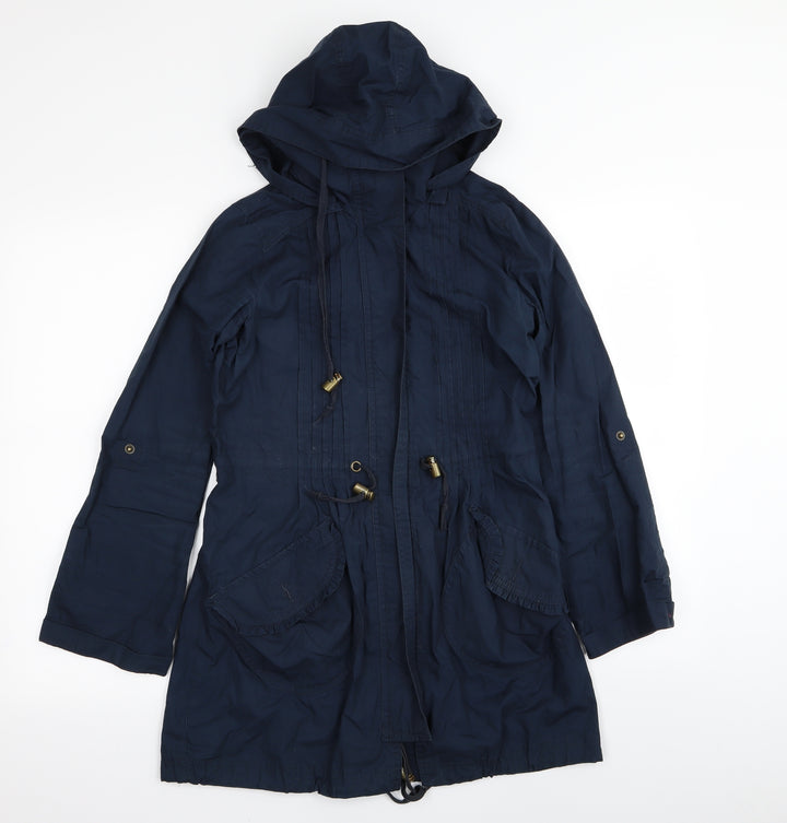 denim and co Womens Blue Jacket Coat Size 8