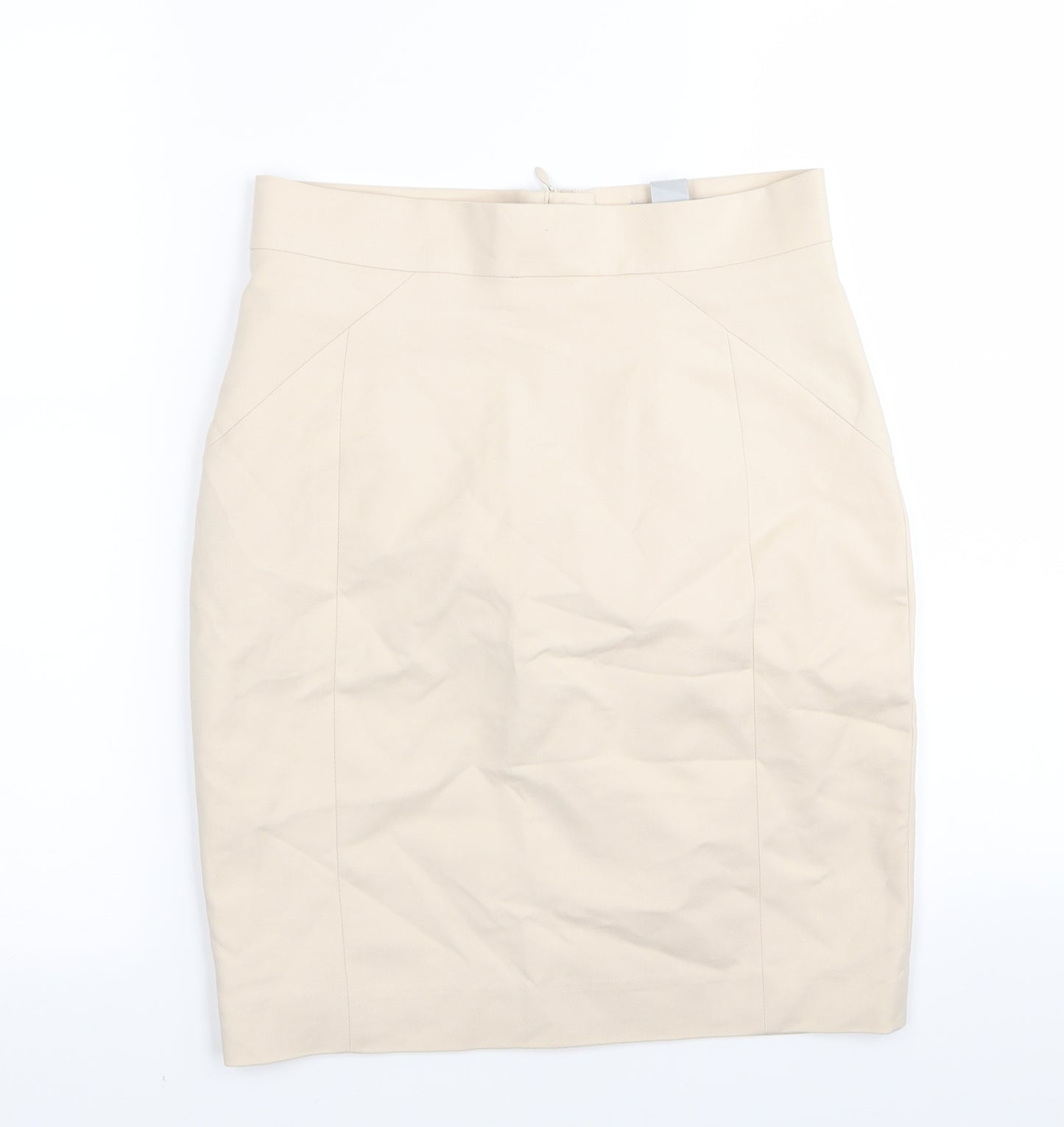 H&M Womens Beige   A-Line Skirt Size 8