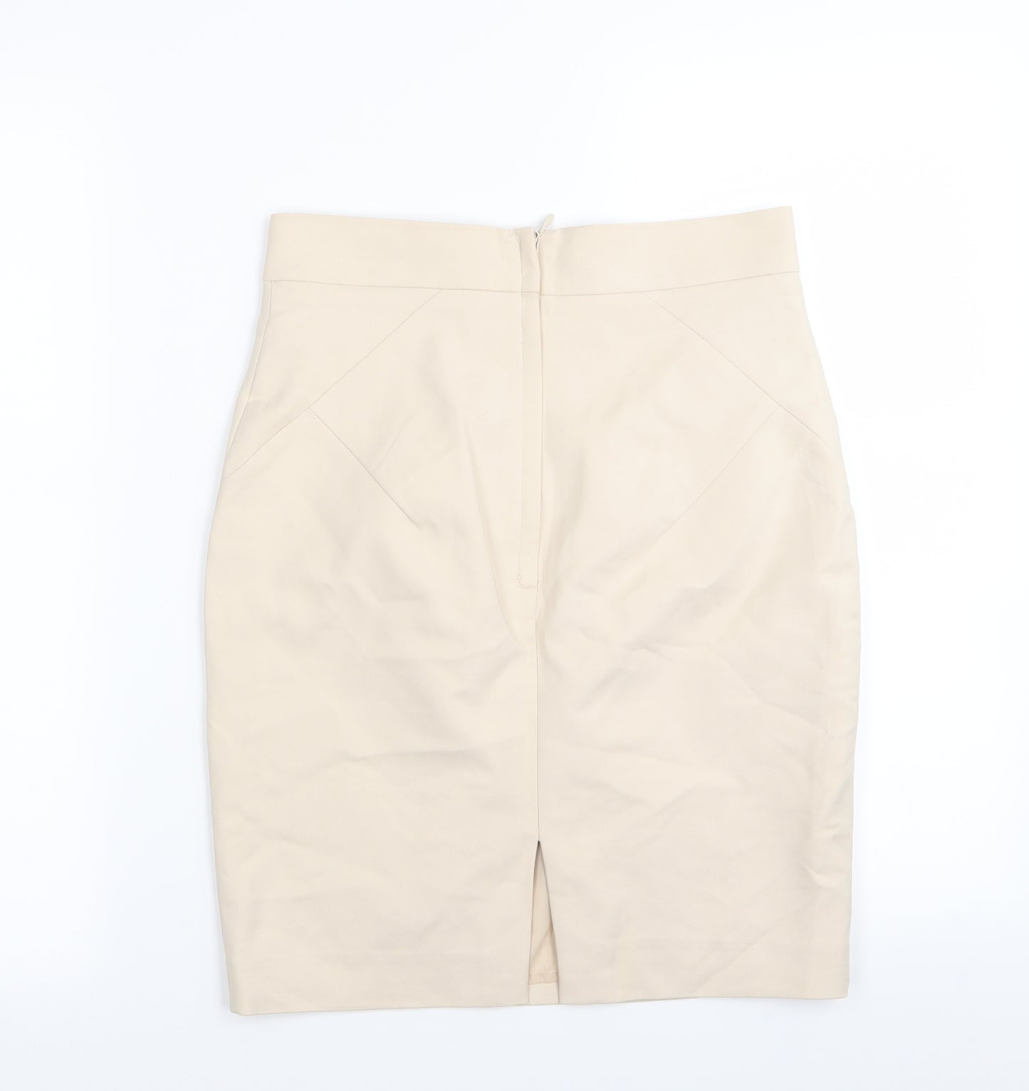H&M Womens Beige   A-Line Skirt Size 8