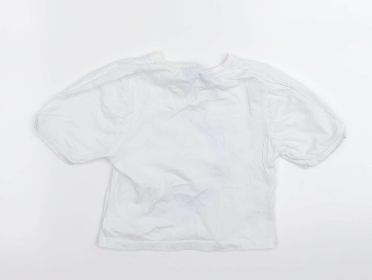 Frozen Girls White   Basic T-Shirt Size 4-5 Years