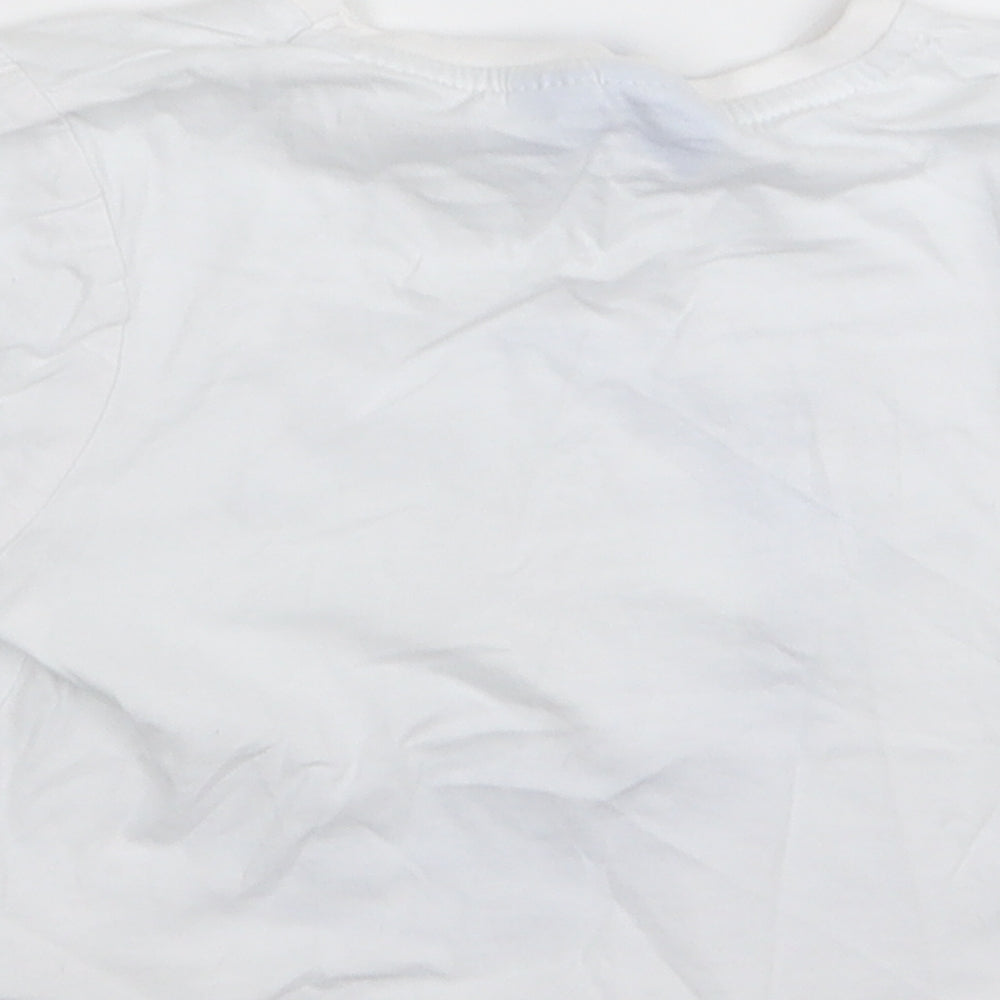 Frozen Girls White   Basic T-Shirt Size 4-5 Years