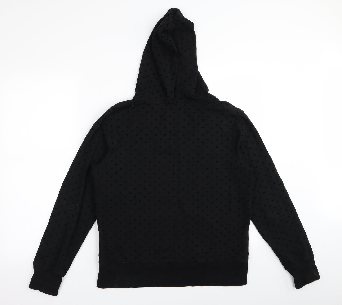 Peacocks Womens Black   Pullover Jumper Size 16  - Heart Detail