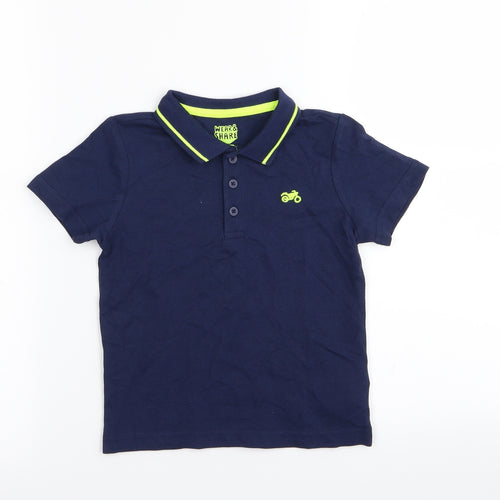 F&F Boys Blue   Basic Polo Size 2-3 Years
